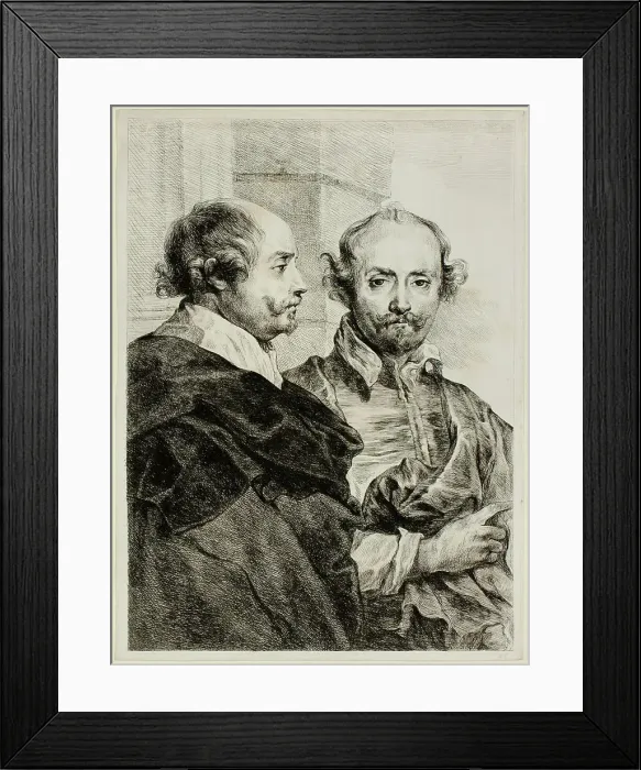 Framed Print : Two Portraits of a Man in Half-Length, 1784 / 1815. Creator: Vivant Denon Framed Print : Two Portraits of a Man in Half-Length, 1784 / 1815. Creator: Vivant Denon