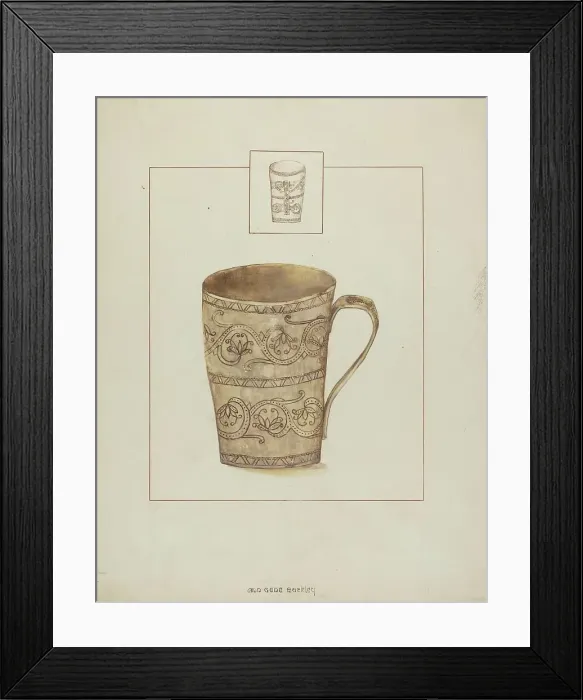 Framed Print : Mug, 1935 / 1942. Creator: Ann Gene Buckley Framed Print : Mug, 1935 / 1942. Creator: Ann Gene Buckley