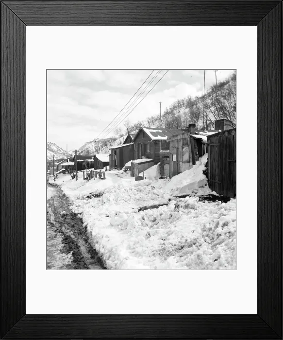 Framed Print : Company housing, Consumers, near Price, Utah, 1936. Creator: Dorothea Lange Framed Print : Company housing, Consumers, near Price, Utah, 1936. Creator: Dorothea Lange