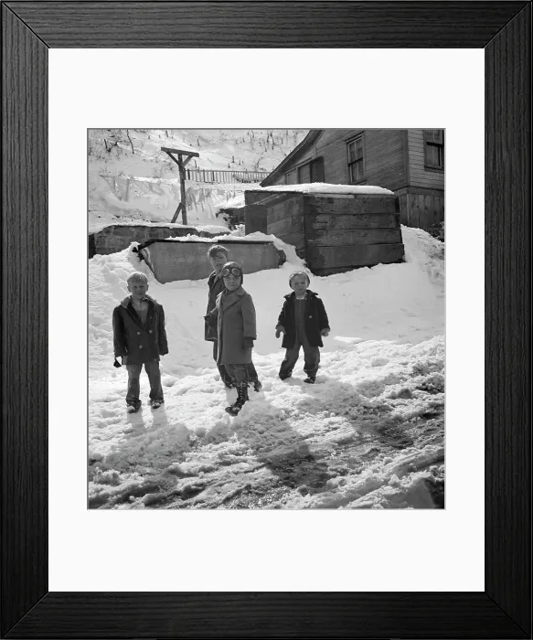 Framed Print : Future coal miners, Blue Blaze coal mine, Connsumers, near Price, Utah, 1936. Creator: Dorothea Lange Framed Print : Future coal miners, Blue Blaze coal mine, Connsumers, near Price, Utah, 1936. Creator: Dorothea Lange