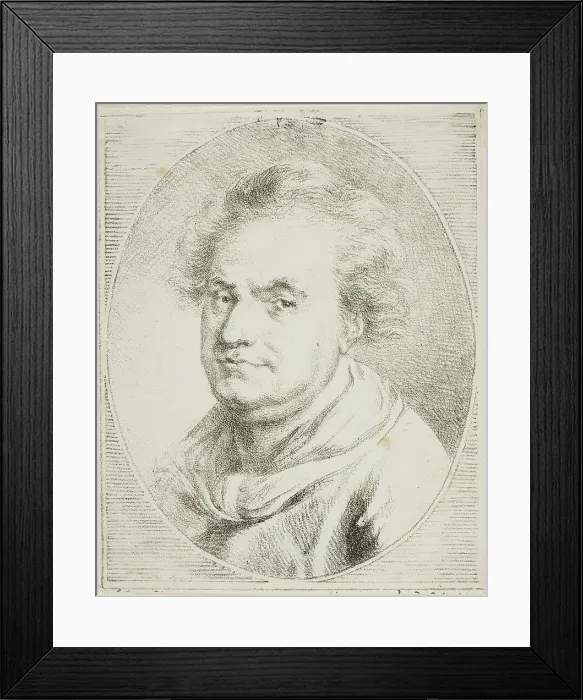 Framed Print : Portrait of Crébillon, c. 1820. Creator: Vivant Denon Framed Print : Portrait of Crébillon, c. 1820. Creator: Vivant Denon