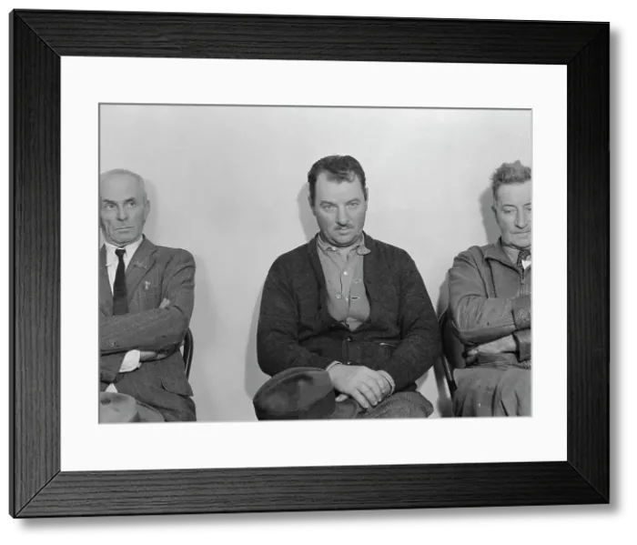 Framed Print : Farm Security clients during applications for aid under Tenant Purchase Act, Stockton, CA, 1938. Creator: Dorothea Lange Framed Print : Farm Security clients during applications for aid under Tenant Purchase Act, Stockton, CA, 1938. Creator: Dorothea Lange