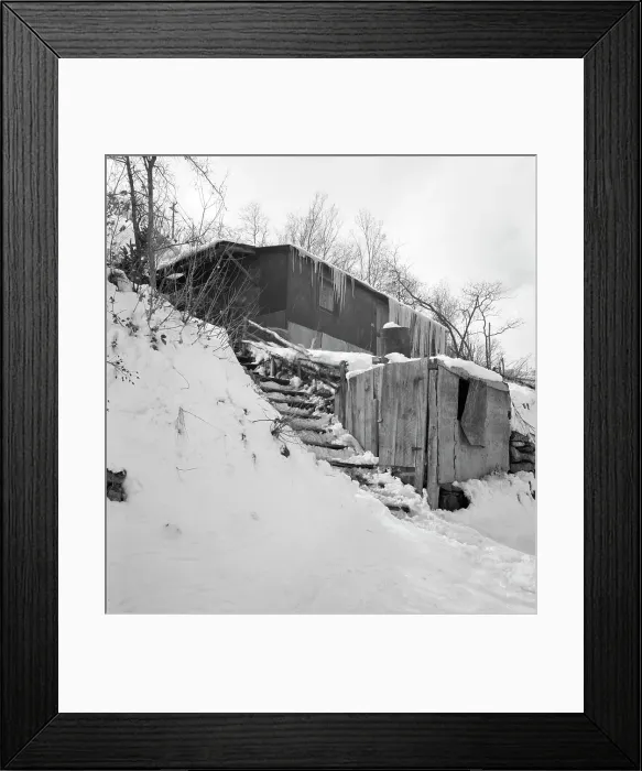 Framed Print : Company housing in coal town, Consumers, near Price, Utah. 1936. Creator: Dorothea Lange Framed Print : Company housing in coal town, Consumers, near Price, Utah. 1936. Creator: Dorothea Lange