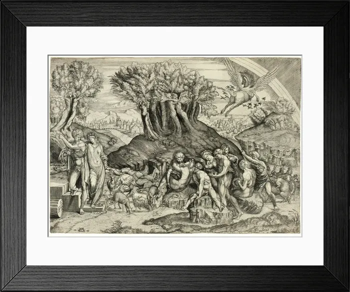 Framed Print : Parnassus Profaned, after 1520. Creator: Master HFE Framed Print : Parnassus Profaned, after 1520. Creator: Master HFE