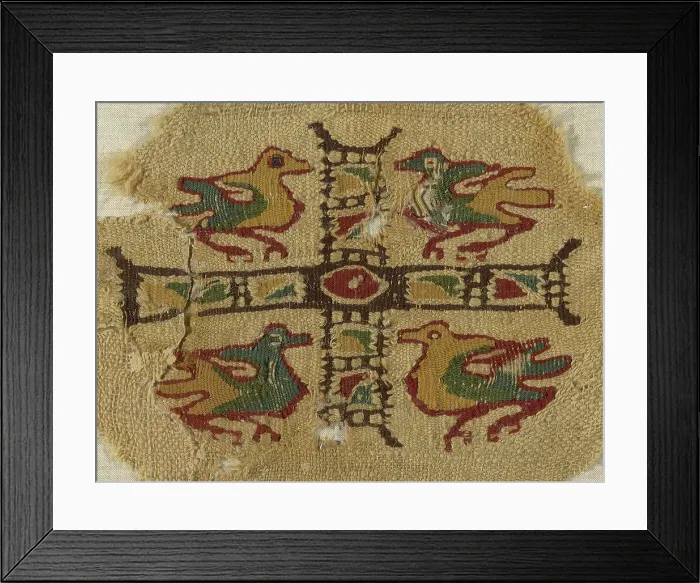 Framed Print : Fragment, Egypt, Roman period (30 B.C.-641 A.D.), 3rd / 5th century. Creator: Unknown Framed Print : Fragment, Egypt, Roman period (30 B.C.-641 A.D.), 3rd / 5th century. Creator: Unknown