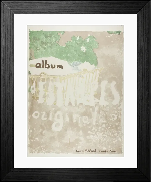 Framed Print : Project for a Cover of a Printed Portfolio, c. 1899. Creator: Edouard Vuillard Framed Print : Project for a Cover of a Printed Portfolio, c. 1899. Creator: Edouard Vuillard