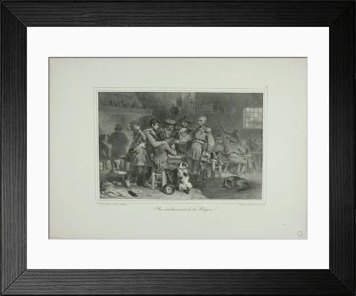 Framed Print : To the Restoration of Poland!, 1831. Creator: Auguste Raffet Framed Print : To the Restoration of Poland!, 1831. Creator: Auguste Raffet
