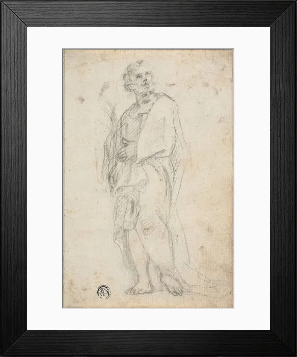 Framed Print : Saint with the Palm of Martyrdom, n.d. Creator: School of Carlo Maratti Italian, 1625-1713 Framed Print : Saint with the Palm of Martyrdom, n.d. Creator: School of Carlo Maratti Italian, 1625-1713