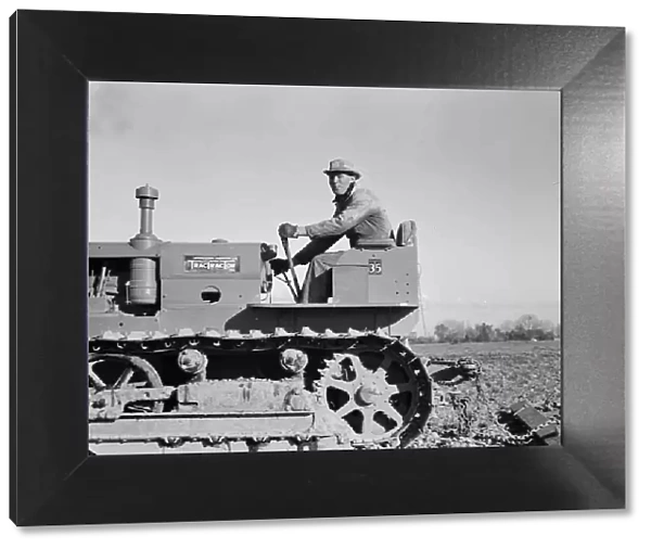 Cultivating potato-fields, west side of San Joaquin Valley, California, 1939. Creator: Dorothea Lange