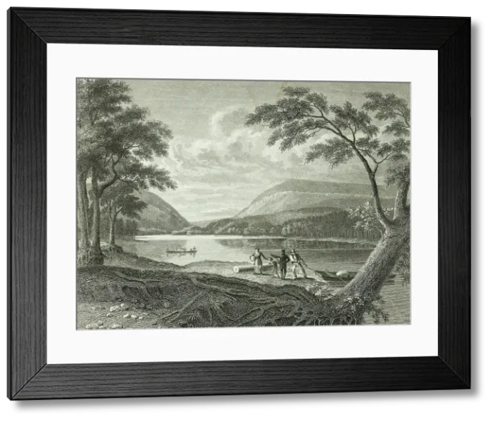 Framed Print : Delaware Water Gap, 1830. Creator: Asher Brown Durand Framed Print : Delaware Water Gap, 1830. Creator: Asher Brown Durand