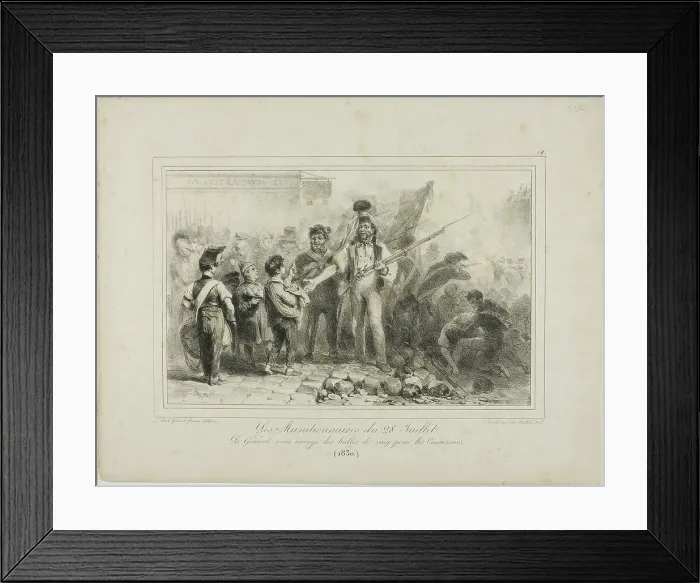 Framed Print : The Munitioners of July 28, 1831. Creator: Auguste Raffet Framed Print : The Munitioners of July 28, 1831. Creator: Auguste Raffet