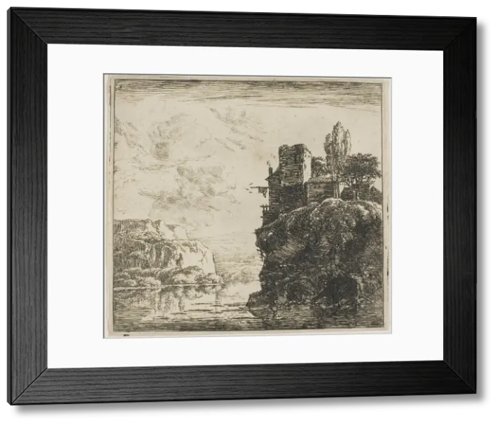 Framed Print : A River between Rocks, from the series Set of Landscapes, n.d. Creator: Herman Naijwincx Framed Print : A River between Rocks, from the series Set of Landscapes, n.d. Creator: Herman Naijwincx