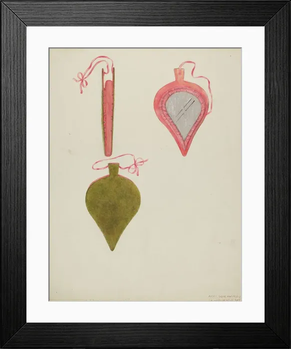 Framed Print : Needle and Pin Case, c. 1937. Creator: Ann Gene Buckley Framed Print : Needle and Pin Case, c. 1937. Creator: Ann Gene Buckley
