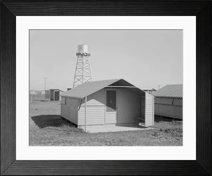 Framed Print : Toilet facilities at Westley camp, California, 1939. Creator: Dorothea Lange Framed Print : Toilet facilities at Westley camp, California, 1939. Creator: Dorothea Lange