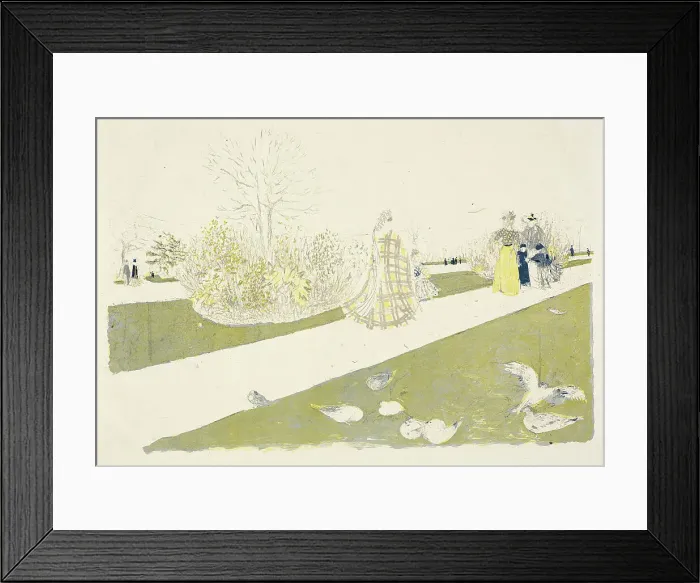 Framed Print : The Tuileries Garden, 1896. Creator: Edouard Vuillard Framed Print : The Tuileries Garden, 1896. Creator: Edouard Vuillard