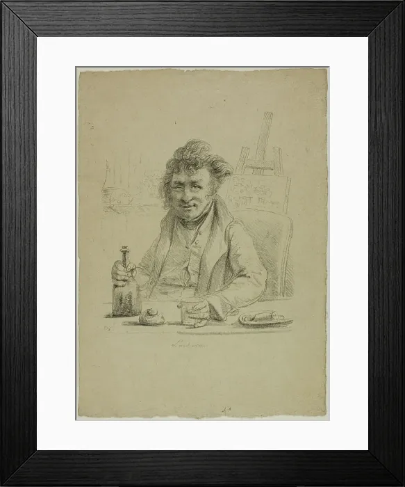 Framed Print : Portrait of Lantara in the Role of Joly, from Le Peintre au Cabaret, 1816. Creator: Vivant Denon Framed Print : Portrait of Lantara in the Role of Joly, from Le Peintre au Cabaret, 1816. Creator: Vivant Denon