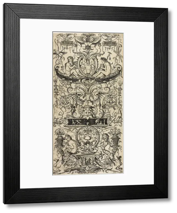 Framed Print : Ornamental Panel: Victoria Augusta, c.1507. Creator: Nicoletto da Modena Framed Print : Ornamental Panel: Victoria Augusta, c.1507. Creator: Nicoletto da Modena