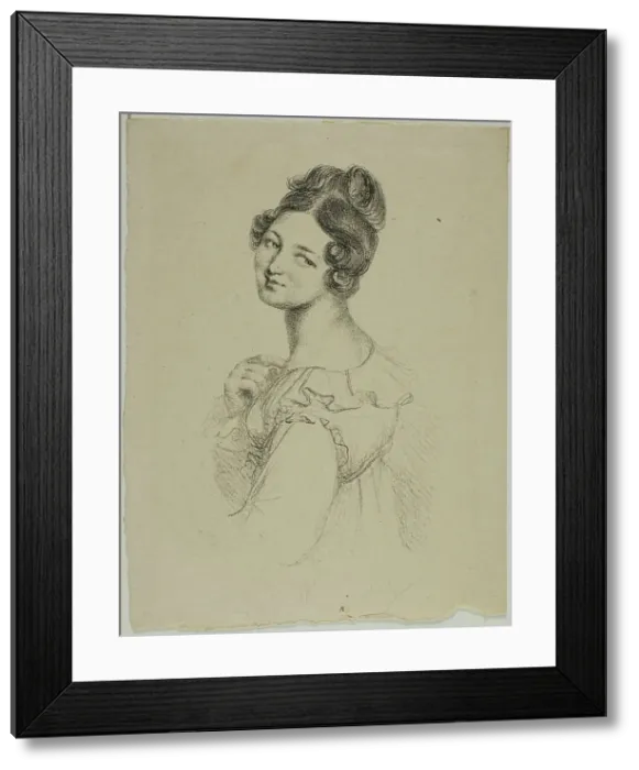 Framed Print : Portrait of Madame Giacomelli, 1817–20. Creator: Vivant Denon Framed Print : Portrait of Madame Giacomelli, 1817–20. Creator: Vivant Denon