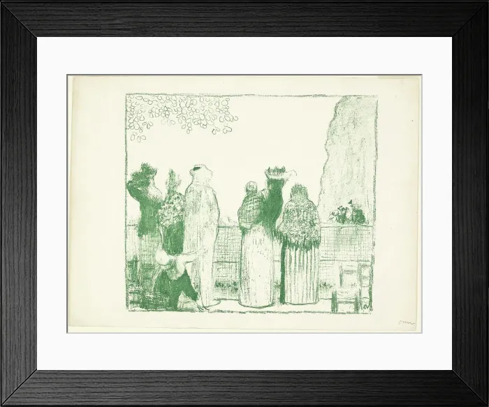 Framed Print : The Tuileries, 1895. Creator: Edouard Vuillard Framed Print : The Tuileries, 1895. Creator: Edouard Vuillard