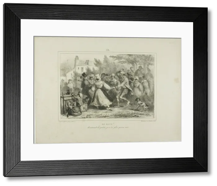 Framed Print : Circle Round! Gently Little One, I'm More than Fifteen Years Old, 1832. Creator: Auguste Raffet Framed Print : Circle Round! Gently Little One, I'm More than Fifteen Years Old, 1832. Creator: Auguste Raffet