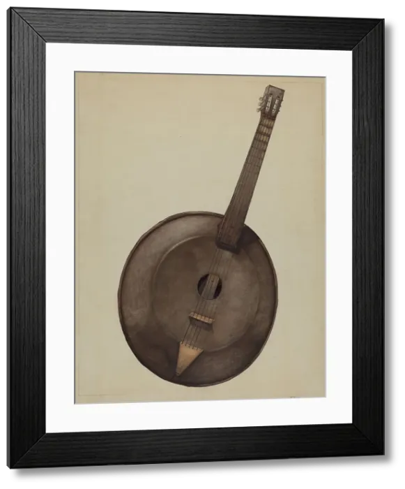 Framed Print : Banjo, c. 1937. Creator: Alf Bruseth Framed Print : Banjo, c. 1937. Creator: Alf Bruseth