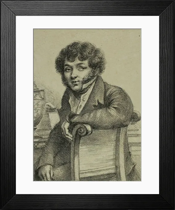 Framed Print : Portrait of Brunet, Printer, 1817. Creator: Vivant Denon Framed Print : Portrait of Brunet, Printer, 1817. Creator: Vivant Denon