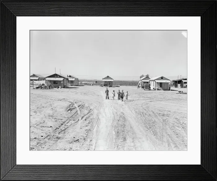 Framed Print : Industrialized agricultural, near Niland, Imperial Valley, California, 1939. Creator: Dorothea Lange Framed Print : Industrialized agricultural, near Niland, Imperial Valley, California, 1939. Creator: Dorothea Lange