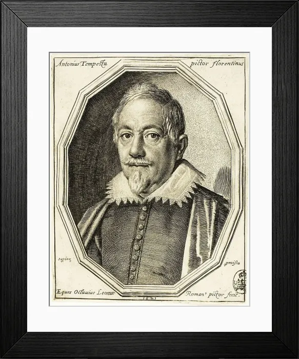 Framed Print : Antonius Tempesta, 1623. Creator: Ottavio Mario Leoni Framed Print : Antonius Tempesta, 1623. Creator: Ottavio Mario Leoni