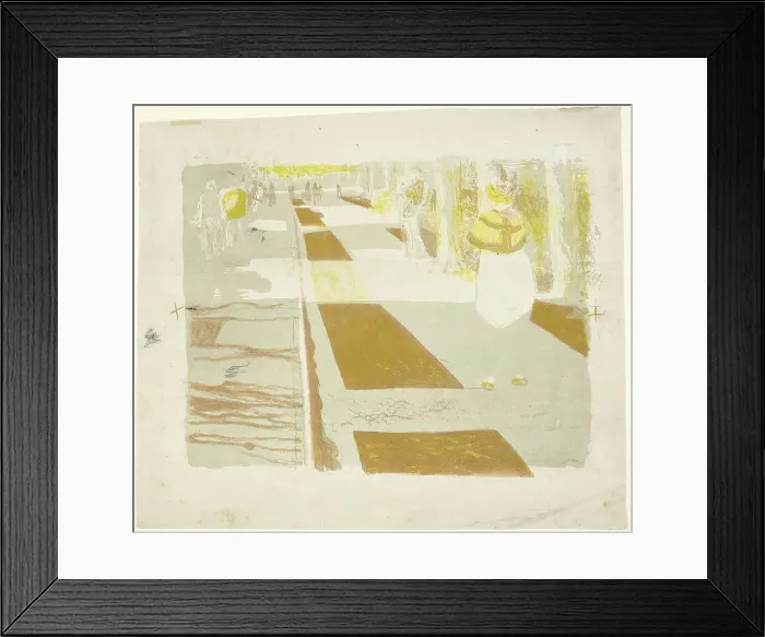 Framed Print : The Avenue, 1899. Creator: Edouard Vuillard Framed Print : The Avenue, 1899. Creator: Edouard Vuillard