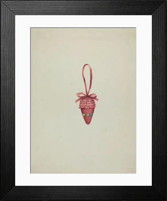 Framed Print : Emery in the Shape of a Strawberry, c. 1937. Creator: Ann Gene Buckley Framed Print : Emery in the Shape of a Strawberry, c. 1937. Creator: Ann Gene Buckley