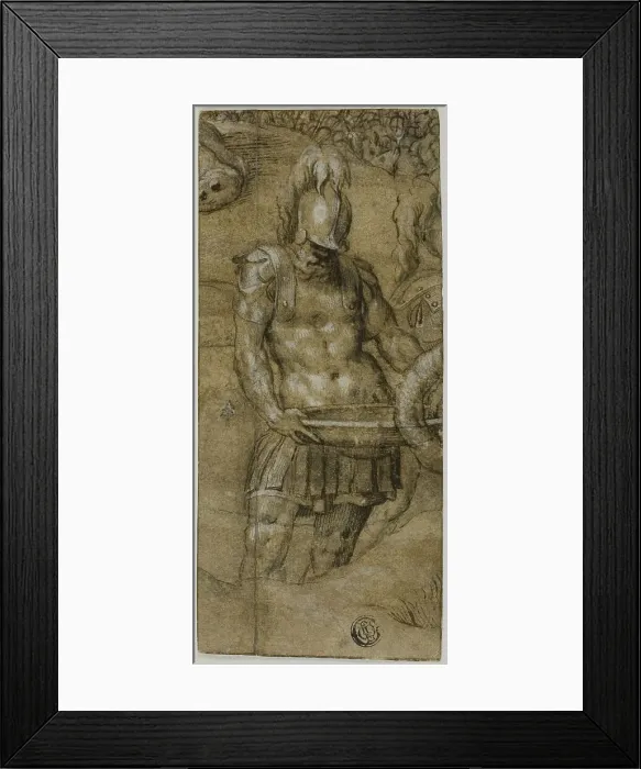 Framed Print : Roman Soldier, c.1545. Creator: Paolo Farinati Framed Print : Roman Soldier, c.1545. Creator: Paolo Farinati