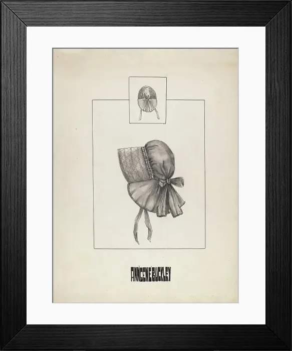 Framed Print : Bonnet, c. 1936. Creator: Ann Gene Buckley Framed Print : Bonnet, c. 1936. Creator: Ann Gene Buckley