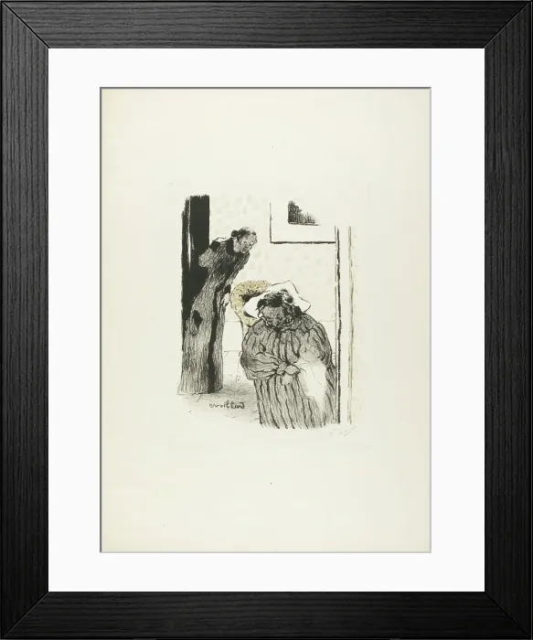 Framed Print : Siesta, from the first album of L'Estampe originale, 1893. Creator: Edouard Vuillard Framed Print : Siesta, from the first album of L'Estampe originale, 1893. Creator: Edouard Vuillard