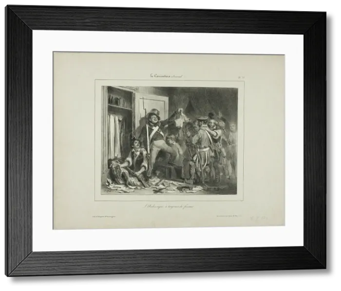 Framed Print : The Archbishop Was Always a Rogue, 1831. Creator: Auguste Raffet Framed Print : The Archbishop Was Always a Rogue, 1831. Creator: Auguste Raffet