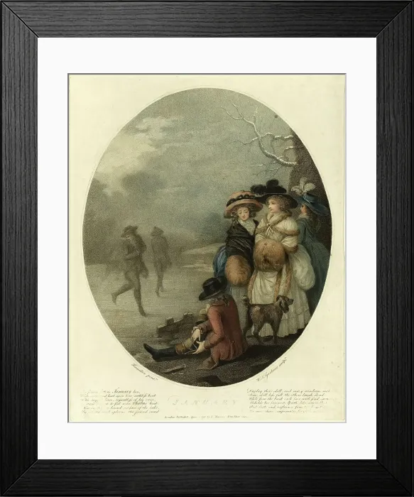 Framed Print : January, April 4, 1788. Creator: William Nelson Gardiner Framed Print : January, April 4, 1788. Creator: William Nelson Gardiner