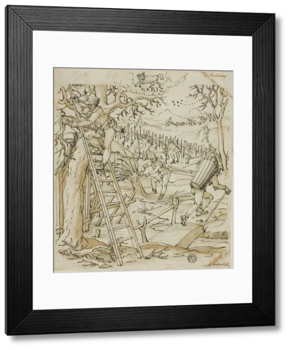 Framed Print : Spring (March), n.d. Creator: Christoph Maurer Framed Print : Spring (March), n.d. Creator: Christoph Maurer