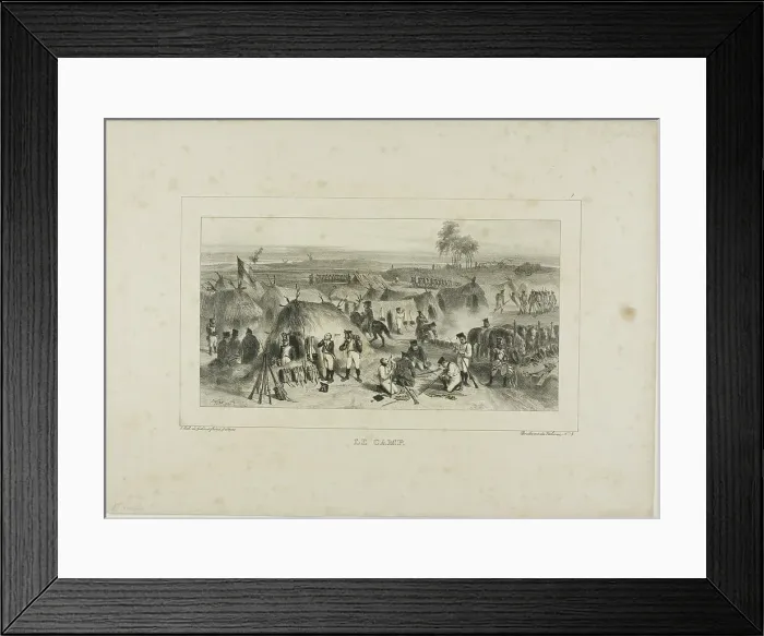 Framed Print : The Camp, 1836–37. Creator: Auguste Raffet Framed Print : The Camp, 1836–37. Creator: Auguste Raffet