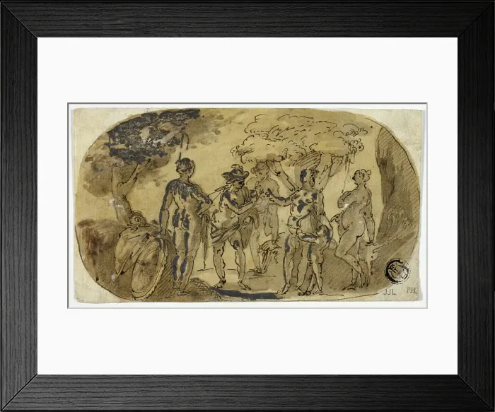 Framed Print : Judgement of Paris, n.d. Creator: Otto Van Veen Framed Print : Judgement of Paris, n.d. Creator: Otto Van Veen