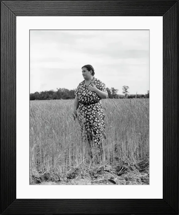 Framed Print : Jewish-American farm mother, Mrs. Cohen, wife of the farm manager, Hightstown, New Jersey, 1936. Creator: Dorothea Lange Framed Print : Jewish-American farm mother, Mrs. Cohen, wife of the farm manager, Hightstown, New Jersey, 1936. Creator: Dorothea Lange