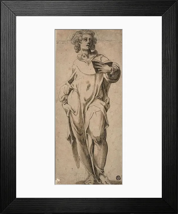 Framed Print : Saint John the Evangelist, n.d. Creator: Abraham Bloemaert Framed Print : Saint John the Evangelist, n.d. Creator: Abraham Bloemaert