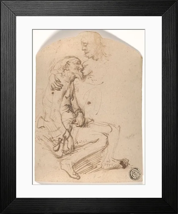 Framed Print : Cimon and Pero, c.1635. Creator: Govaert Flinck Framed Print : Cimon and Pero, c.1635. Creator: Govaert Flinck