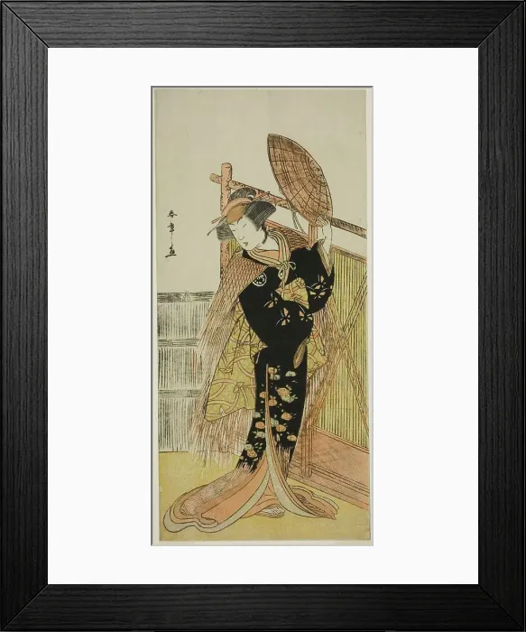 Framed Print : The Actor Segawa Kikunojo III as Michichiba in the Play Azuma no Mori Sakae Kusunoki... c. 1779. Creator: Shunsho Framed Print : The Actor Segawa Kikunojo III as Michichiba in the Play Azuma no Mori Sakae Kusunoki... c. 1779. Creator: Shunsho
