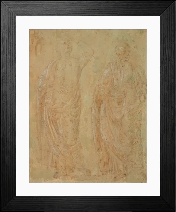 Framed Print : Two Standing Draped Male Figures, n.d. Creator: Perugino Framed Print : Two Standing Draped Male Figures, n.d. Creator: Perugino