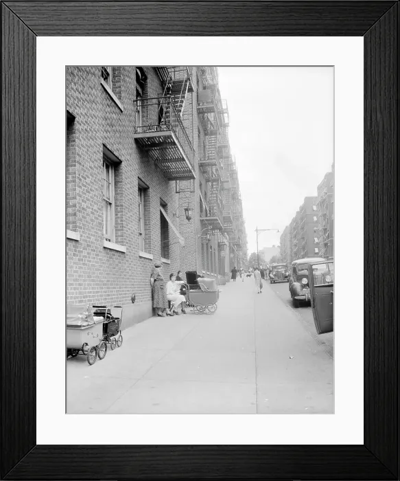 Framed Print : Background photo for Hightstown project, Bronx, New York, 1936. Creator: Dorothea Lange Framed Print : Background photo for Hightstown project, Bronx, New York, 1936. Creator: Dorothea Lange