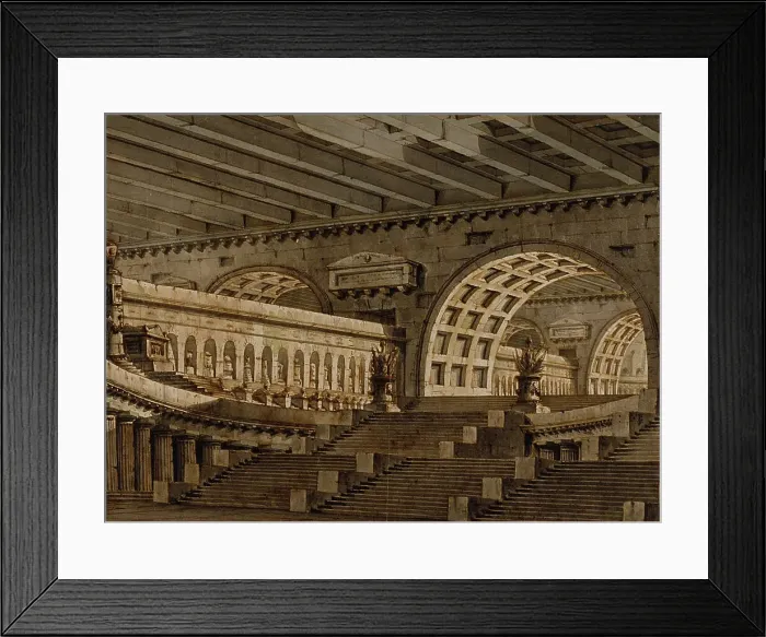 Framed Print : Subterranean Mausoleum, 1780 / 1790. Creator: Pietro Gonzaga Framed Print : Subterranean Mausoleum, 1780 / 1790. Creator: Pietro Gonzaga
