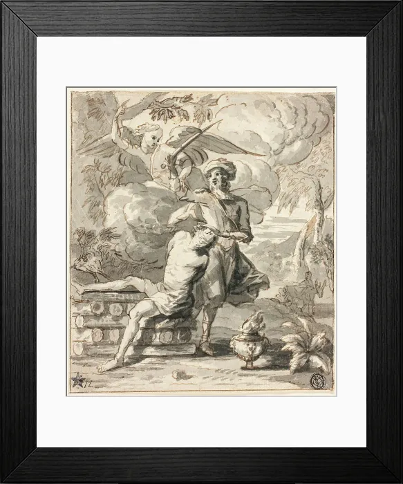 Framed Print : Sacrifice of Abraham, n.d. Creator: Jan Lievens Framed Print : Sacrifice of Abraham, n.d. Creator: Jan Lievens
