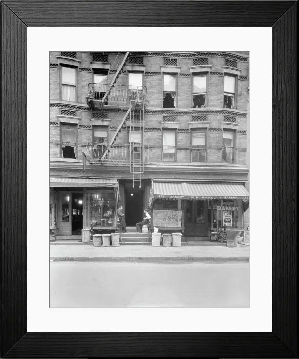 Framed Print : Background photo for Hightstown project, 133 Avenue D, New York City, 1936. Creator: Dorothea Lange Framed Print : Background photo for Hightstown project, 133 Avenue D, New York City, 1936. Creator: Dorothea Lange