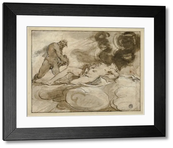 Framed Print : Jupiter and Semele, n.d. Creator: Jan Muller Framed Print : Jupiter and Semele, n.d. Creator: Jan Muller