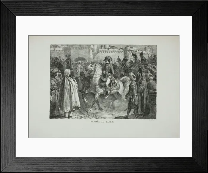 Framed Print : Entering Cairo, 1827. Creator: Auguste Raffet Framed Print : Entering Cairo, 1827. Creator: Auguste Raffet