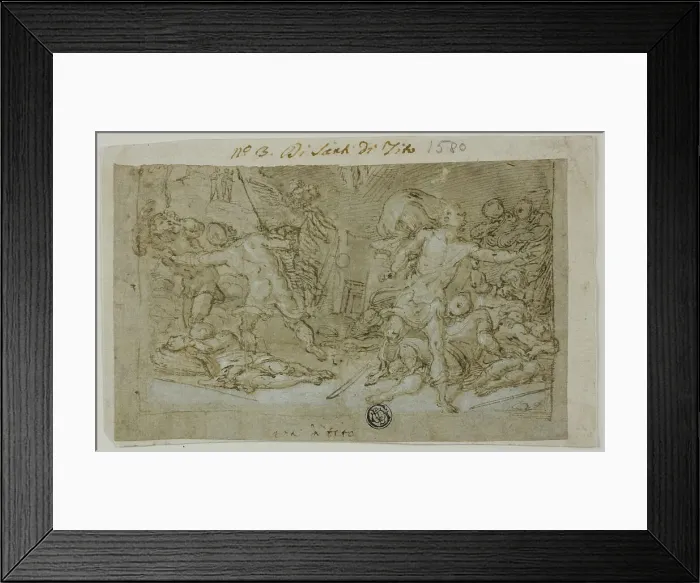Framed Print : Study for the Resurrection, c.1574. Creator: Santi di Tito Framed Print : Study for the Resurrection, c.1574. Creator: Santi di Tito